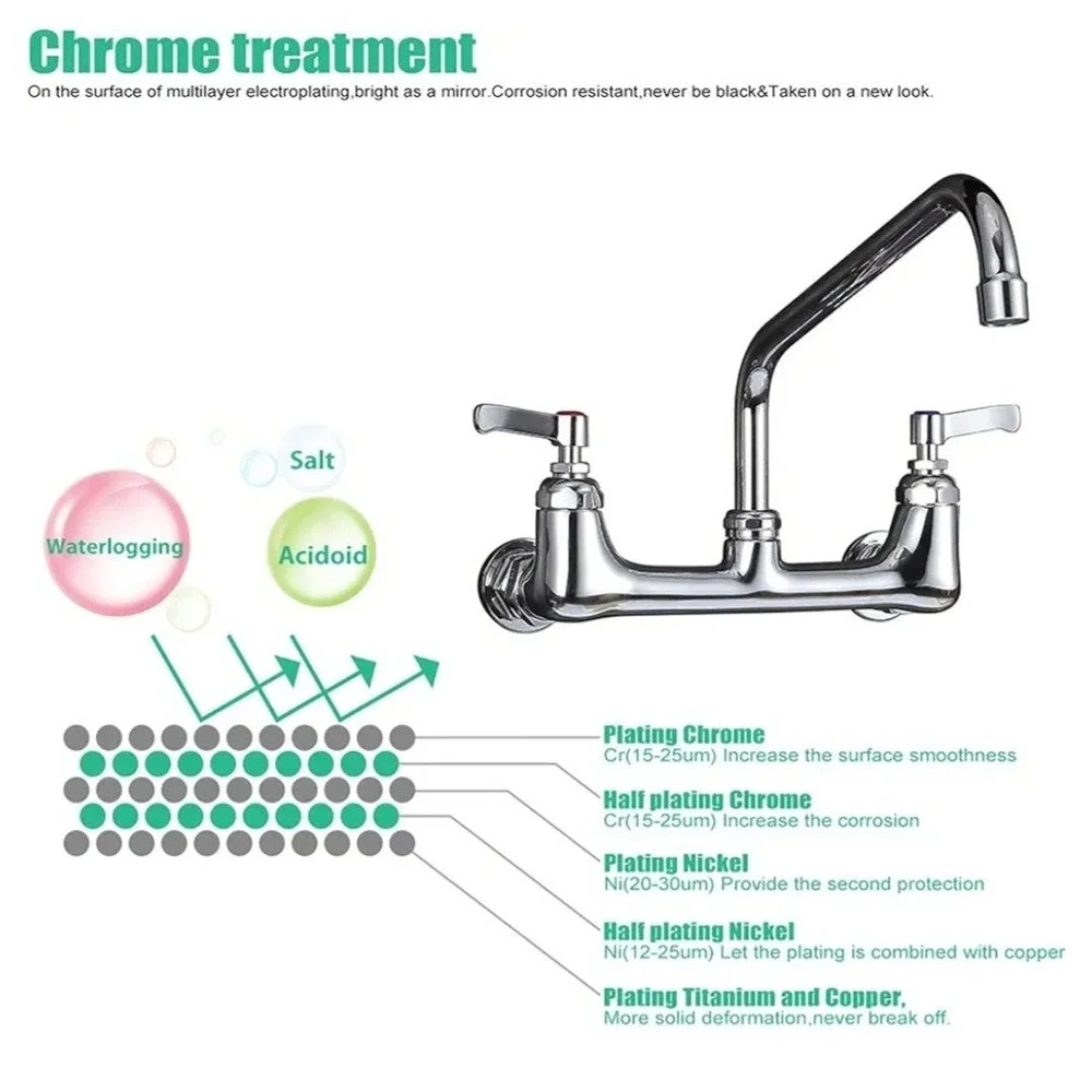 Wall Mount Kitchen Faucet 8